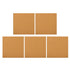 HOOWIFFY 5Pcs Sound Insulation Cork Board Tiles with Self Adhesive Backing for Wall Decor