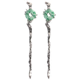 HOOWIFFY 2pcs Silver Hair Chopstick Vintage Hair Sticks Women for Night Out and Recital