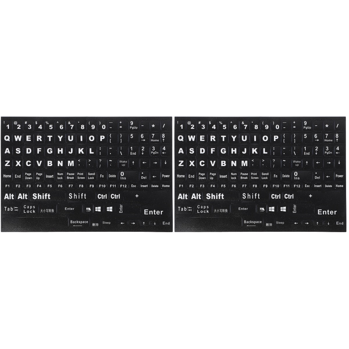 HOOWIFFY Hoowiffy Black Keyboard Stickers for Home Perfect Fit Easy Apply