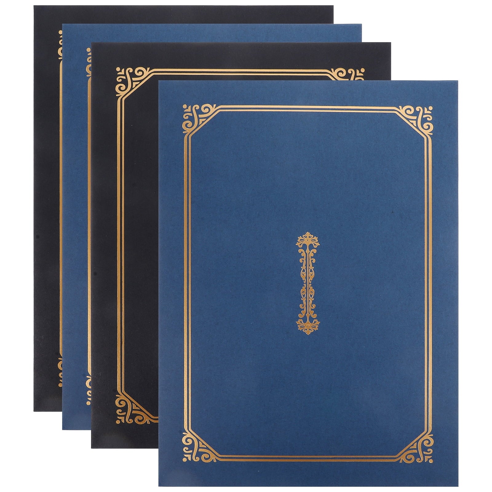HOOWIFFY Compact Green Certificate Holders for Document Protection 4Pcs