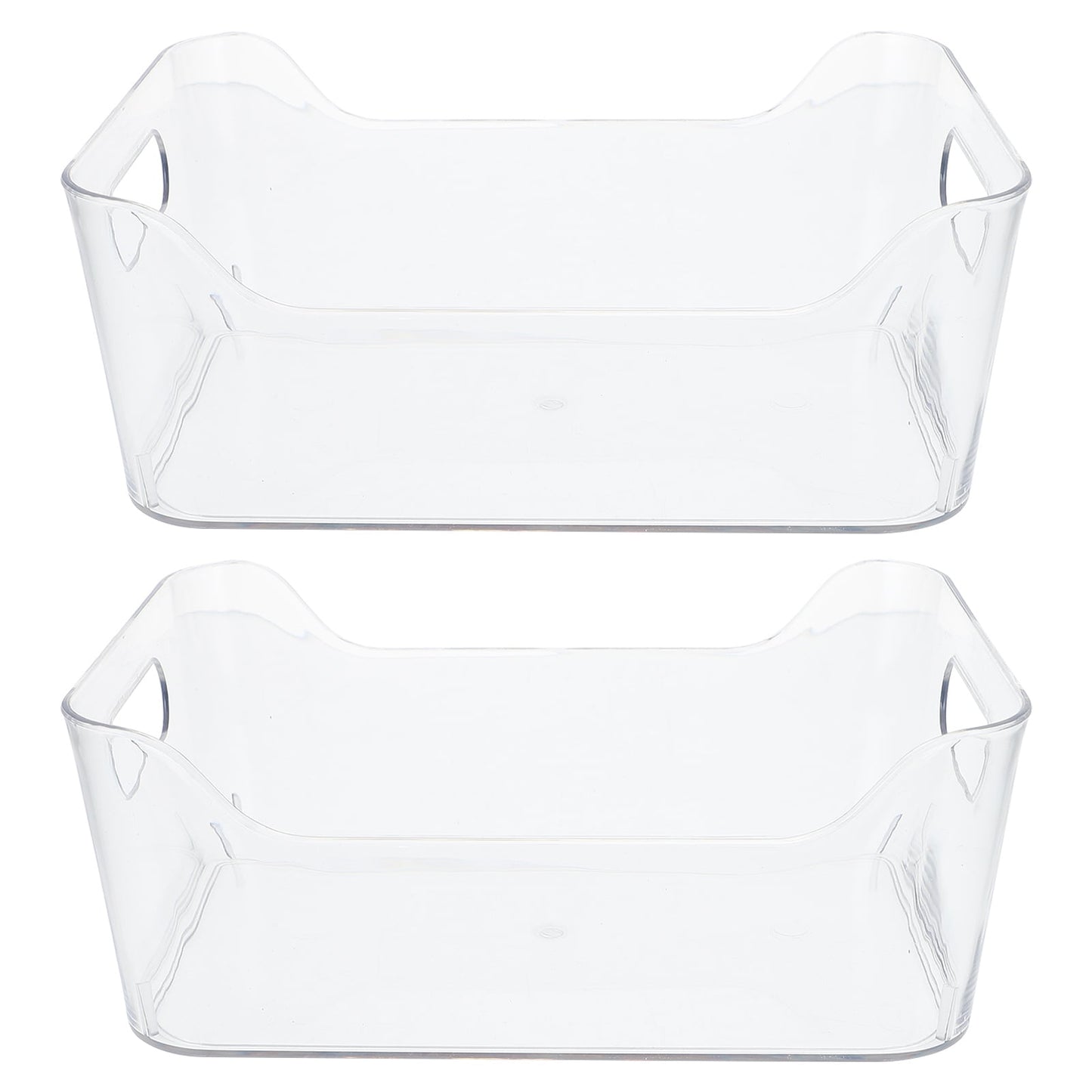 HOOWIFFY Clear Pet Fridge Organizers, Odorless and , Perfect for Vegetables and More, 2Pcs