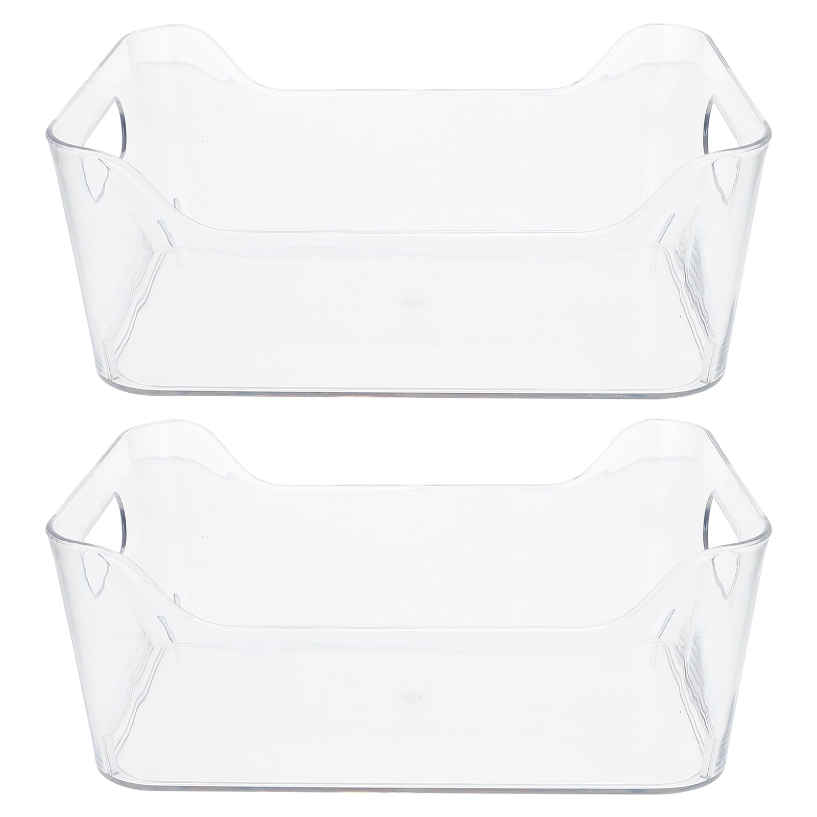 HOOWIFFY Clear Pet Fridge Organizers, Odorless and , Perfect for Vegetables and More, 2Pcs