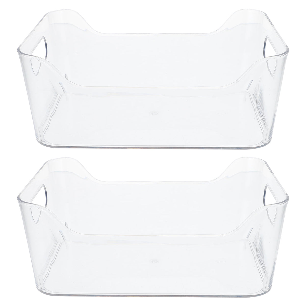 HOOWIFFY Clear Pet Fridge Organizers, Odorless and , Perfect for Vegetables and More, 2Pcs