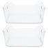 HOOWIFFY Clear Pet Fridge Organizers, Odorless and , Perfect for Vegetables and More, 2Pcs