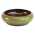 HOOWIFFY Green Ceramic Flower Pot, Hydroponic Planter for Indoor and Outdoor Garden Decor