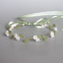 HOOWIFFY Lily of The Valley Floral Headband Golden Ribbon Design for Brides and Teens