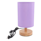 SKISUNO Violet Table Lamp for Bedroom with Cloth and Iron Material Modern Style Decorative Light 6.3 inches
