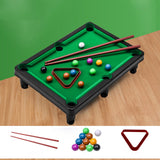 Lksixu Tabletop Pool, Mini Pool Table Table Billiards Game Set With 2 Sticks & 11 Balls Home Office Desk Stress Relief Games Children's Gifts，Travel-Friendly & Office Desk Games, Bartop, or Home Use 27x19x6cm(10.6x7.5x2.4in).