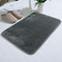 Lksixu Water Absorbent Shower Mat, Thick Bath Rugs for Bathroom Non Slip Ultra Soft Bathroom Rugs for Bathroom Floor & Tub(17 X 24in) 17" x 24" Gray