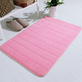 Lksixu Water Absorbent Shower Mat, Thick Bath Rugs for Bathroom Non Slip Ultra Soft Bathroom Rugs for Bathroom Floor & Tub(17 X 24in) 17" x 24" Pink
