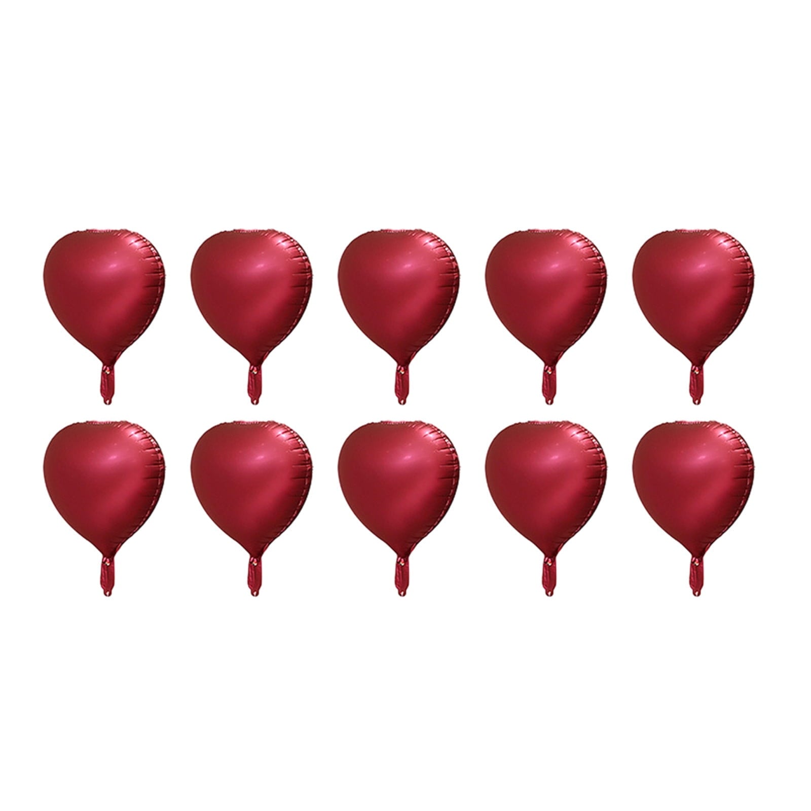 Lksixu 10pcs Heart Foil Balloons - 18inch Heart Shape Mylar Balloons For Romantic Love Valentine Is Day Wedding Birthay Party Decorations Valentines Day Decor 17.32" Rose Gold