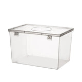 Lksixu Storage Bins with Lids Airtight Bread Storage Containers Bread Bin Plastic Reusable Loaf Cake Clear Bread Dispenser Fresh Bread Organizer Bin （7.48×5.12 in）