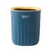 Chmadoxn Bathroom Trash Can, Plastic Rectangular Garbage Can for Kitchen, Bedroom, Living Room, Small Indoor Waste Basket 4.52×5.9 in Blue