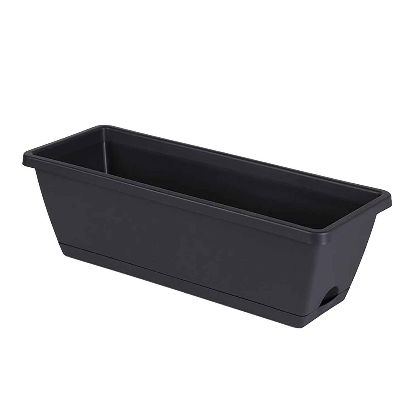 Chmadoxn Plastic Vegetable Containers- Balcony Flower Planter, Suitable for Home Gardening Vegetable Growing Containers 5.91" x 19.69" Black
