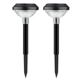 Darzheoy Solar Outdoor Lights, Solar Pathway Lights Outdoor, Solar Powered Garden Yard Lights for Walkway Sidewalk Driveway, Maintain 10 Hours of Lighting (2 Pack) 2 Pack Black