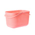 Chmadoxn Portable Shower Tote Plastic Storage Basket with Handle Box Organizer Bin for Bathroom, Pantry, Kitchen, College Dorm (11.22×7.09×7.09 inch) 11.22" x 7.09" x 7.09" Orange