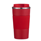 Chmadoxn Car Coffee Cup 510ml Travel Mug Stainless Steel Thermal Insulated Coffee Cup - Vacuum Insulation Water Bottle for Hot and Cold Water Coffee and Tea Black Mug Cafeteria Coffee Cup with Lid 3.46×6.69 in Green