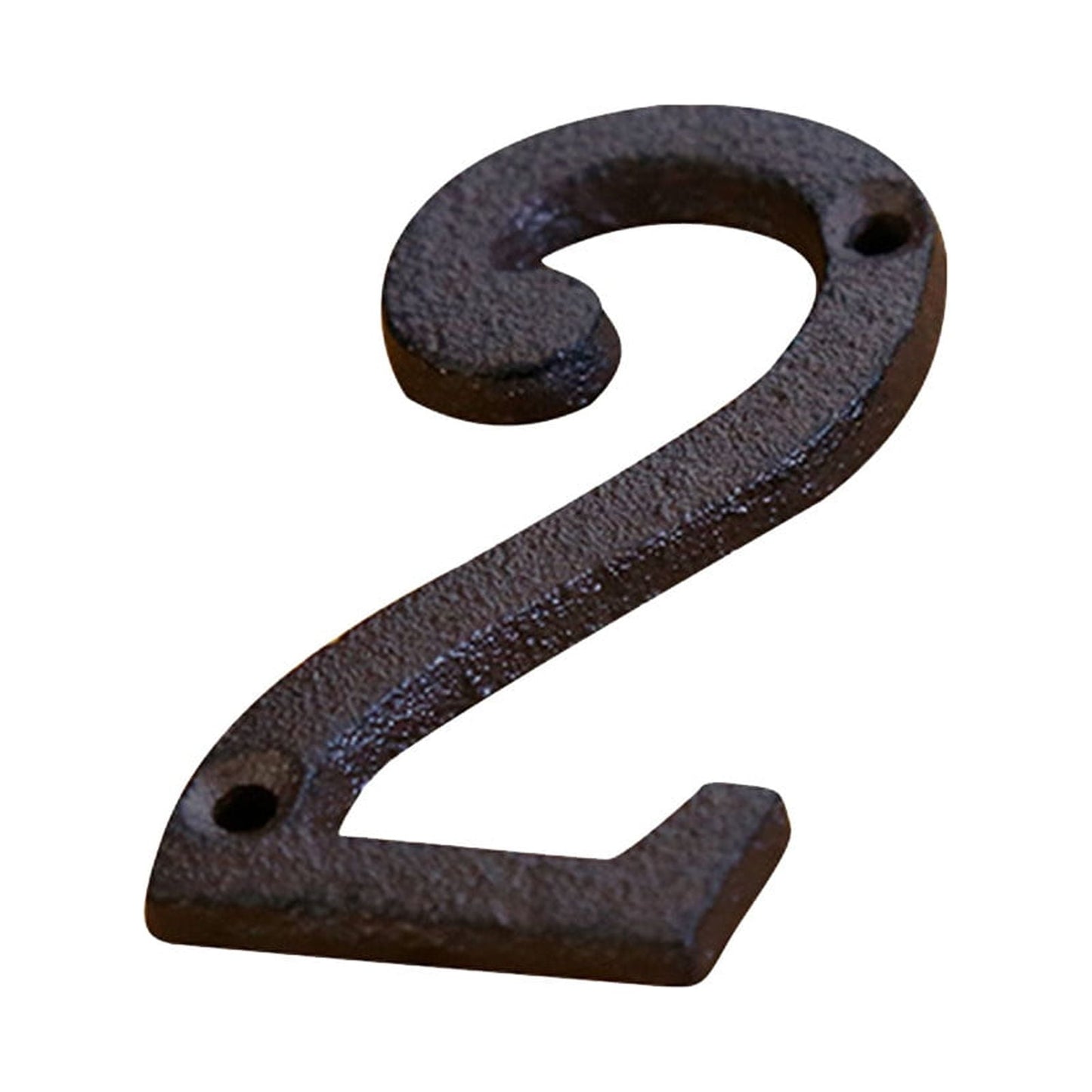 Darzheoy 3 inch Iron House Number, Iron Black House Numbers for Outside, Metal Mailbox Numbers for Outside, Home Address Numbers for House, Matching Screws C