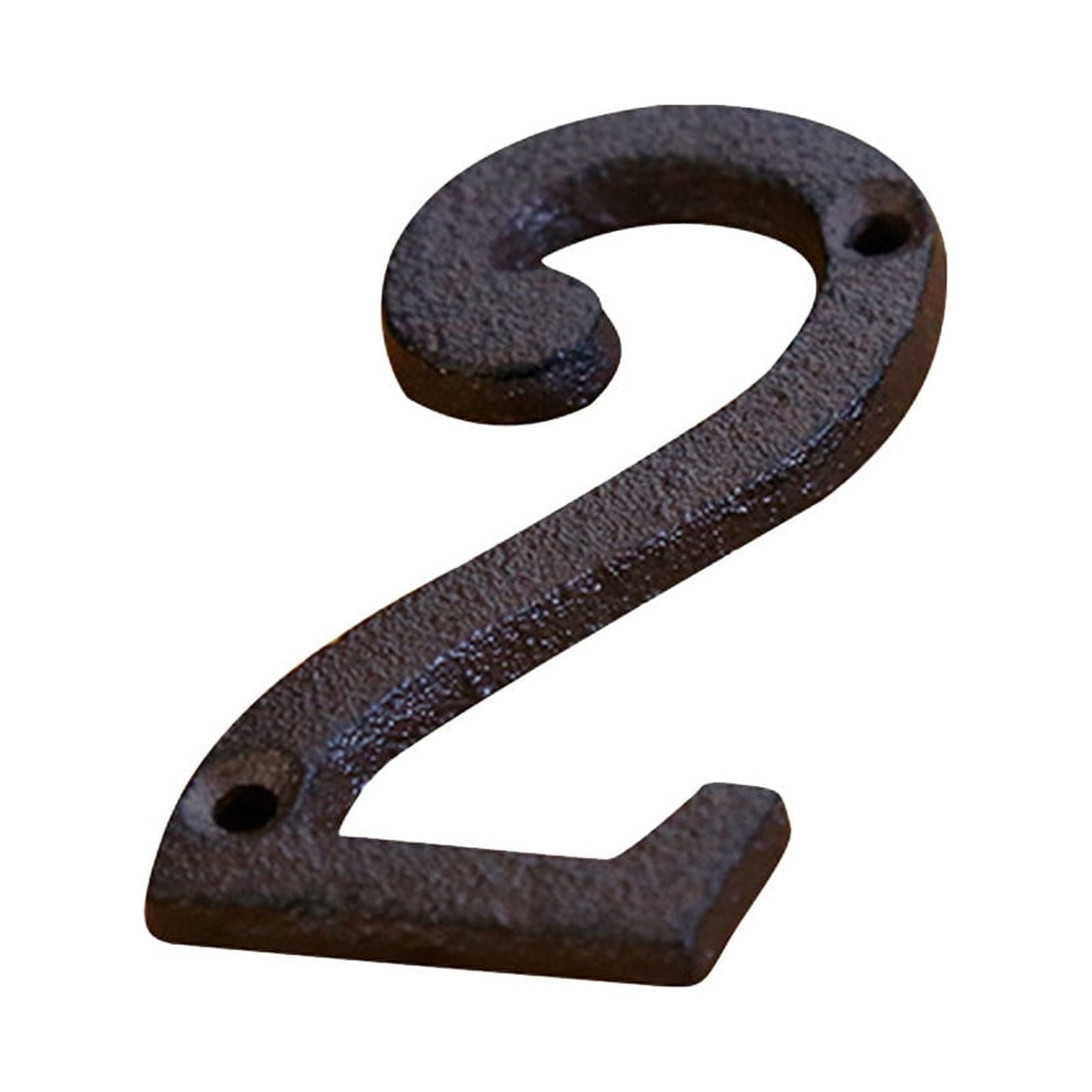 Darzheoy 3 inch Iron House Number, Iron Black House Numbers for Outside, Metal Mailbox Numbers for Outside, Home Address Numbers for House, Matching Screws C