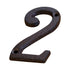Darzheoy 3 inch Iron House Number, Iron Black House Numbers for Outside, Metal Mailbox Numbers for Outside, Home Address Numbers for House, Matching Screws C