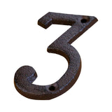 Darzheoy 3 inch Iron House Number, Iron Black House Numbers for Outside, Metal Mailbox Numbers for Outside, Home Address Numbers for House, Matching Screws D