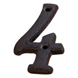 Darzheoy 3 inch Iron House Number, Iron Black House Numbers for Outside, Metal Mailbox Numbers for Outside, Home Address Numbers for House, Matching Screws E