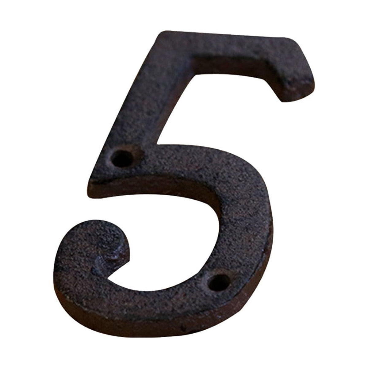Darzheoy 3 inch Iron House Number, Iron Black House Numbers for Outside, Metal Mailbox Numbers for Outside, Home Address Numbers for House, Matching Screws F