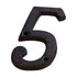 Darzheoy 3 inch Iron House Number, Iron Black House Numbers for Outside, Metal Mailbox Numbers for Outside, Home Address Numbers for House, Matching Screws F