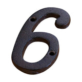 Darzheoy 3 inch Iron House Number, Iron Black House Numbers for Outside, Metal Mailbox Numbers for Outside, Home Address Numbers for House, Matching Screws G