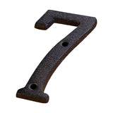 Darzheoy 3 inch Iron House Number, Iron Black House Numbers for Outside, Metal Mailbox Numbers for Outside, Home Address Numbers for House, Matching Screws H