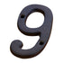 Darzheoy 3 inch Iron House Number, Iron Black House Numbers for Outside, Metal Mailbox Numbers for Outside, Home Address Numbers for House, Matching Screws J