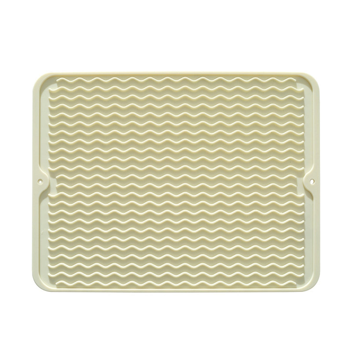 Chmadoxn Dish Drying Mat,Large Dish Drying Mats, Non-Slip Mat Easy Clean Drying Mat Large Heat Dish Drainer Mat for Kitchen Counter Sink Refrigerator or Drawer Easy to Clean 11.8×15.7 in Gray