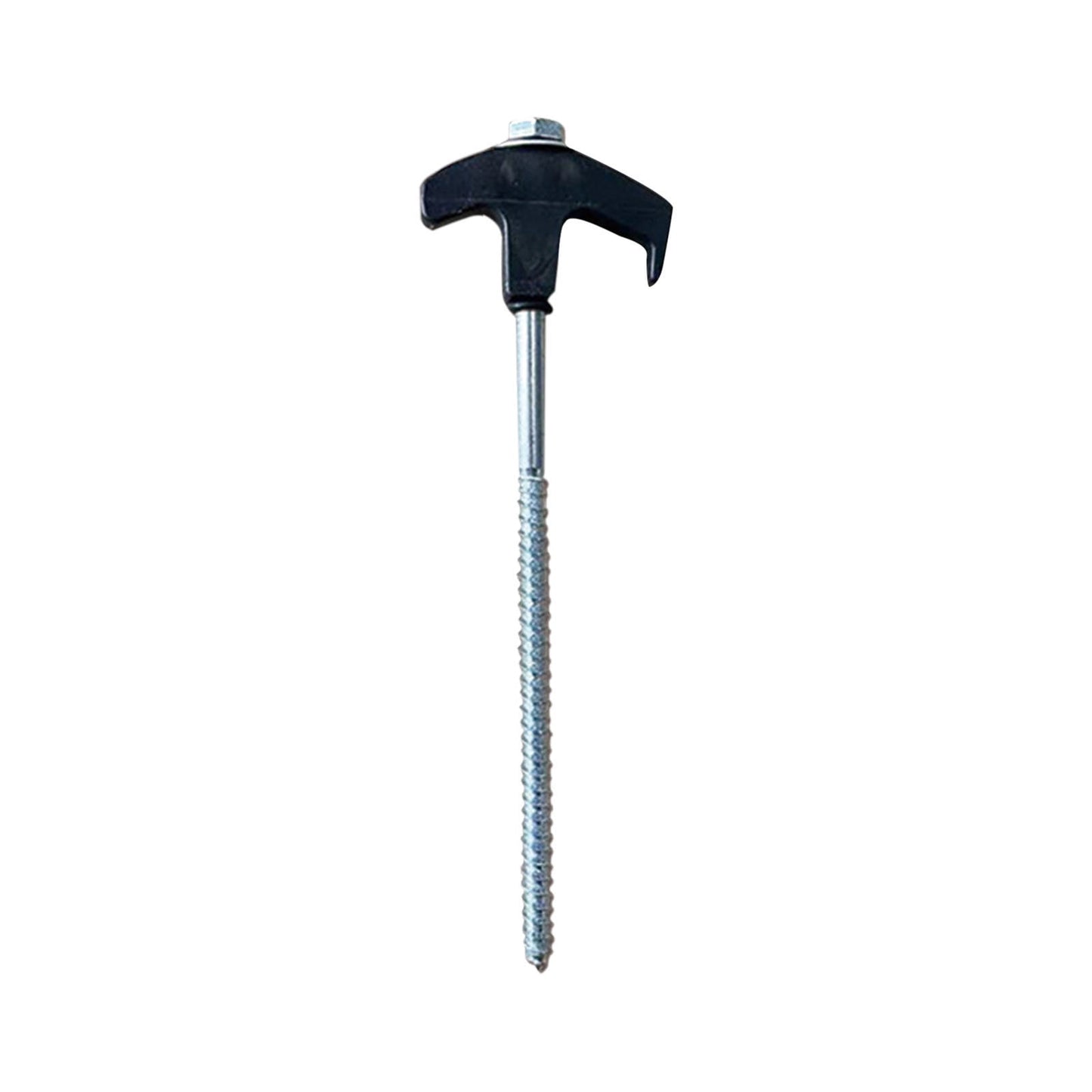 Chmadoxn Tent Stakes Heavy Duty, 8 Inch Screw in Tent Stakes, Ground Anchors Screw in, Tent Pegs Camping Stakes, Metal Threaded Tent Spikes 12 pc Black