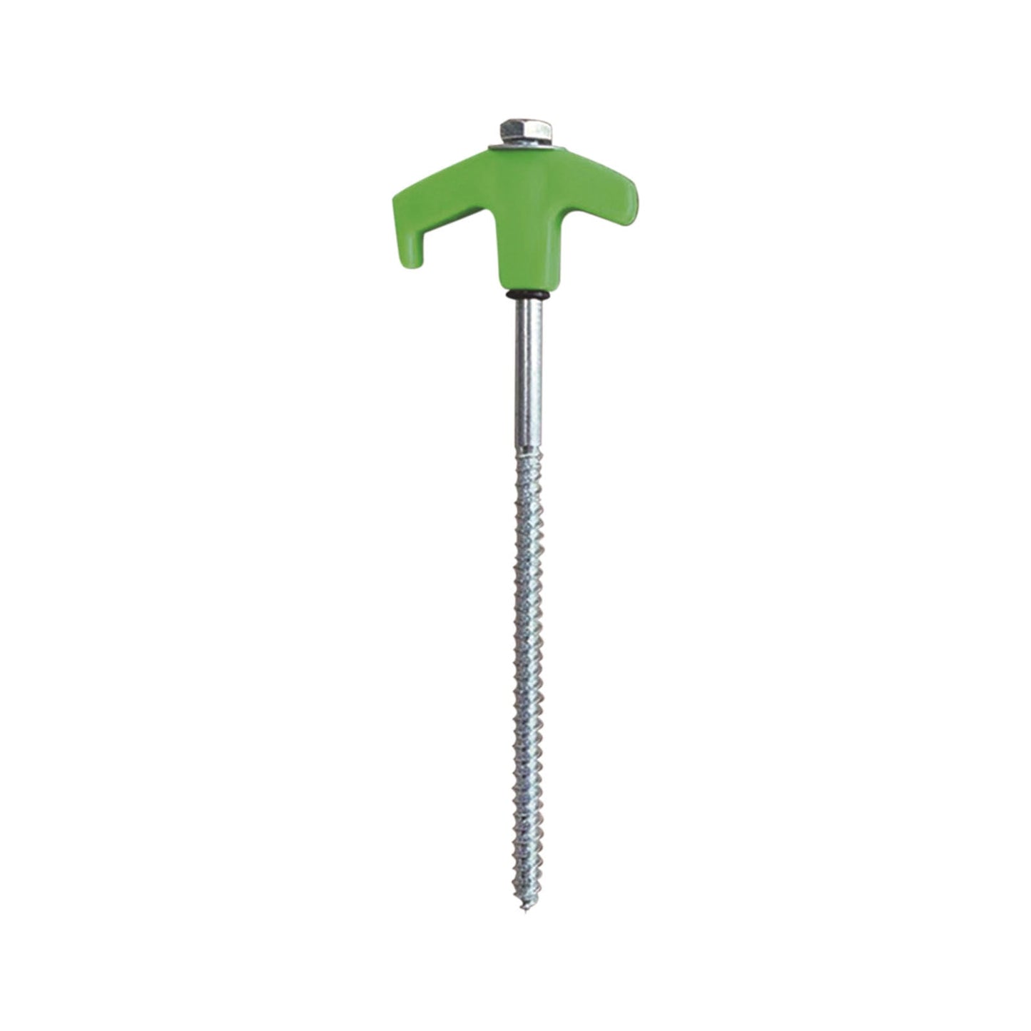 Chmadoxn Tent Stakes Heavy Duty, 8 Inch Screw in Tent Stakes, Ground Anchors Screw in, Tent Pegs Camping Stakes, Metal Threaded Tent Spikes 4 pc White