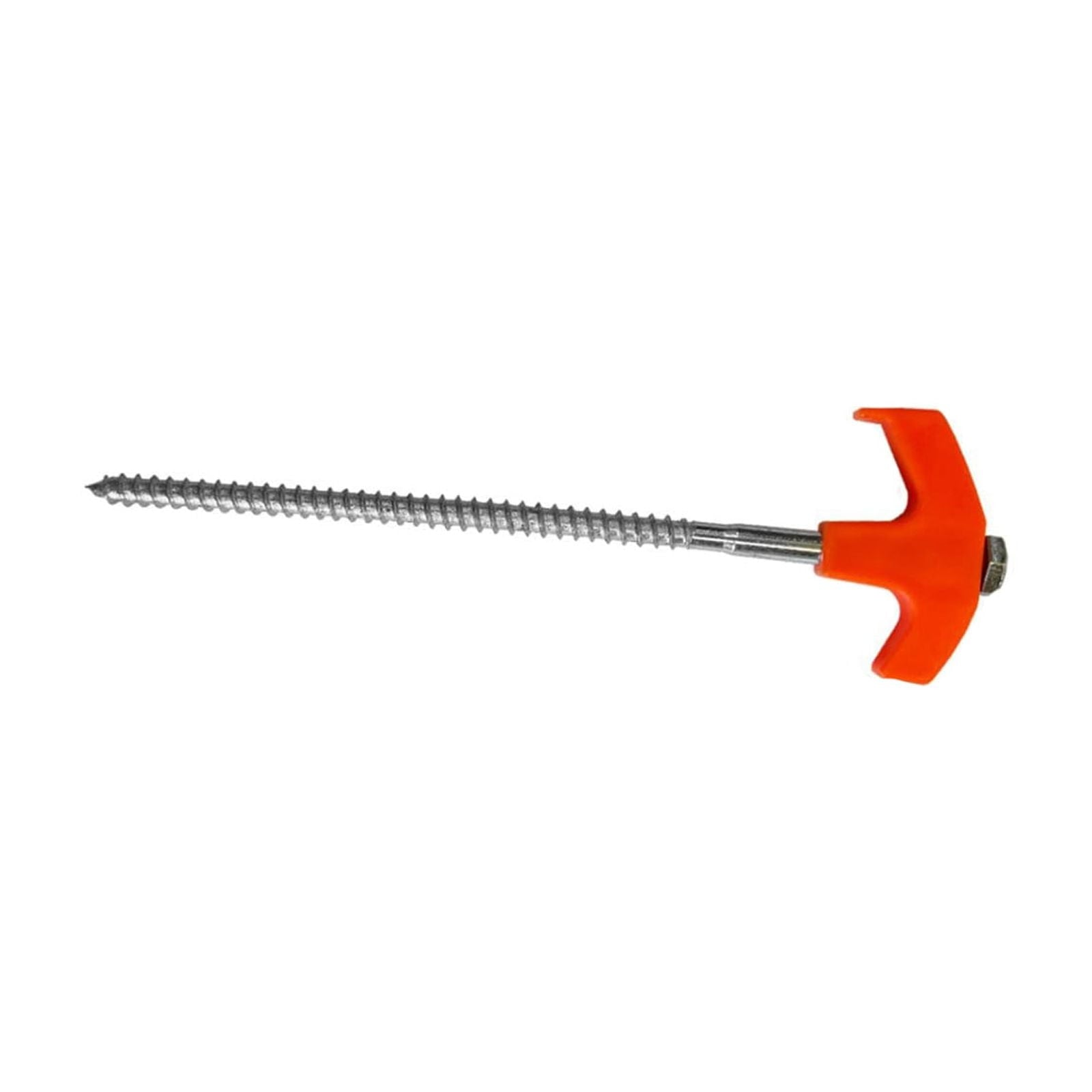 Chmadoxn Tent Stakes Heavy Duty, 8 Inch Screw in Tent Stakes, Ground Anchors Screw in, Tent Pegs Camping Stakes, Metal Threaded Tent Spikes 1 pc colour