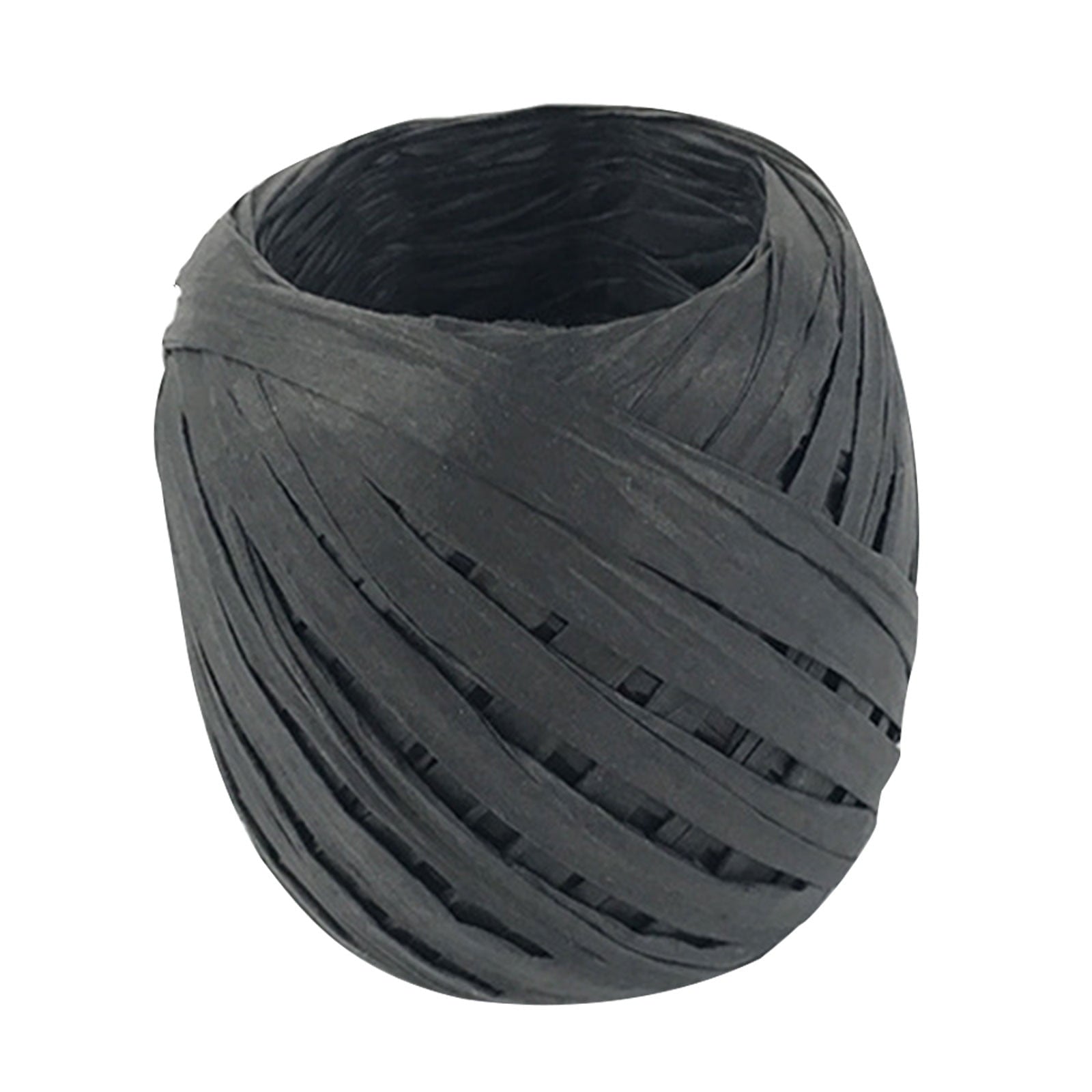 Darzheoy Raffia Ribbon, 787 inches Raffia Ribbon for Gift Wrapping, Raffia Yarn for Crocheting, Raffia Paper Ribbons for Craft, Packing Paper Twine Ribbon 1/5 Inch Width Black