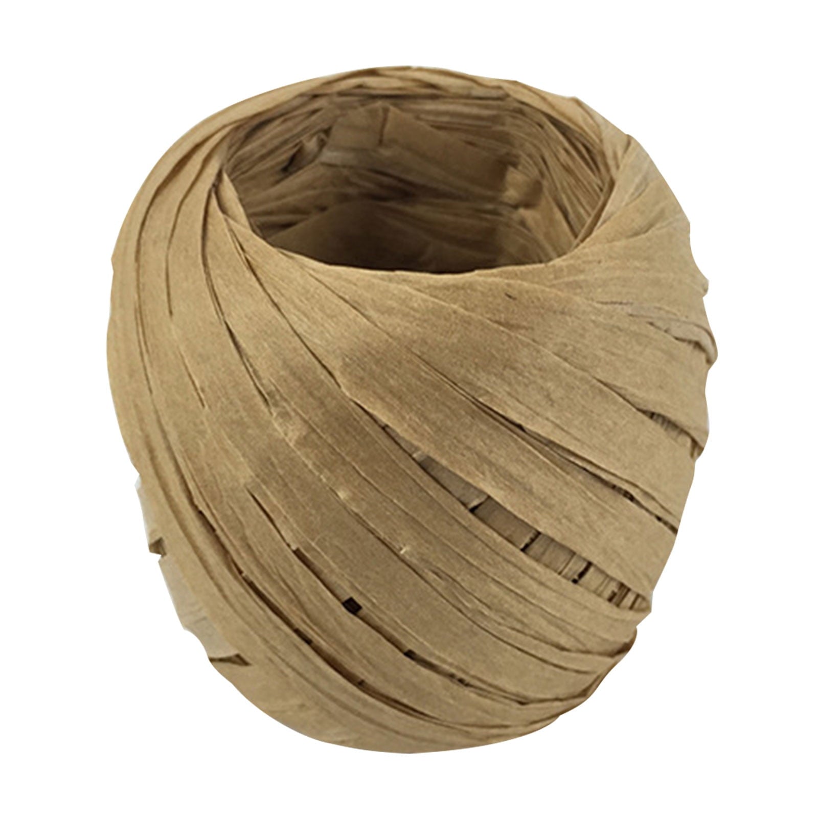 Darzheoy Raffia Ribbon, 787 inches Raffia Ribbon for Gift Wrapping, Raffia Yarn for Crocheting, Raffia Paper Ribbons for Craft, Packing Paper Twine Ribbon 1/5 Inch Width Coffee