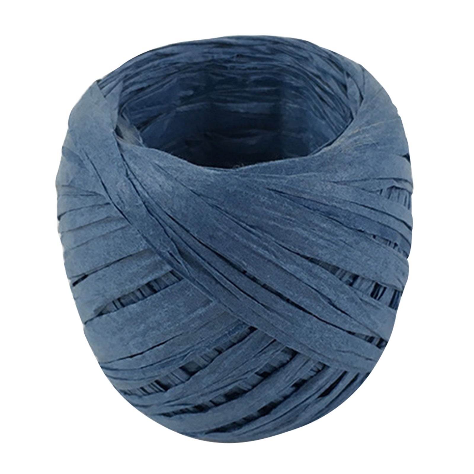 Darzheoy Raffia Ribbon, 787 inches Raffia Ribbon for Gift Wrapping, Raffia Yarn for Crocheting, Raffia Paper Ribbons for Craft, Packing Paper Twine Ribbon 1/5 Inch Width Dark Blue