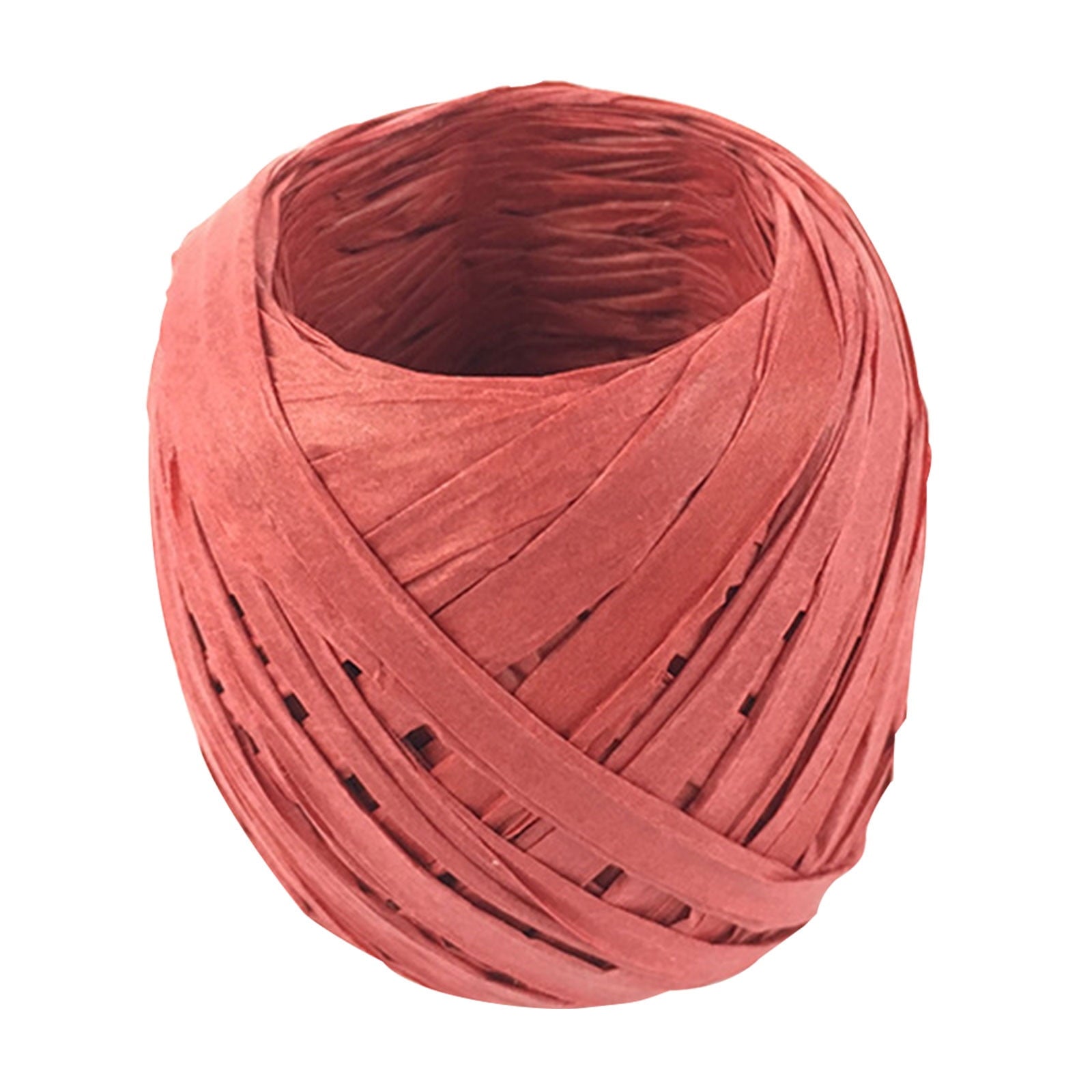 Darzheoy Raffia Ribbon, 787 inches Raffia Ribbon for Gift Wrapping, Raffia Yarn for Crocheting, Raffia Paper Ribbons for Craft, Packing Paper Twine Ribbon 1/5 Inch Width Red