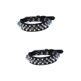 2 PCS Dog Chain Collars Small+dog+collar Choke for Dogs Tiny French Bulldog Spiky Adjustable Pet