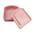 Darzheoy Sandwich Containers, Reusable Sandwich Box Container, Sandwich Holder Bread Container for Adults, BPA Free, Microwave & Dishwasher Safe, Office, Camping Pink
