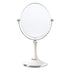 Back to School Chmadoxn Magnifying Makeup Mirror Double Sided Tabletop Mirror with 3 Magnification, Magnified Desk Mirror for Makeup, Cosmetic Vanity Mirror with Stand and 360° Rotation 5.5×11.4 in White