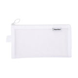 Kdkad Transparent Mesh Pencil Case, Pencil Pouch, Clear Makeup Bags, Nylon Mesh Pen Pouch with Zipper Pencil Case Stationery Storage Bag for Home Office Supplies Cosmetics Travel Accessories 8.3×4.7 in Pink