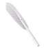 Darzheoy Feather Ballpoint Pens Black Ink Natural Feather Quill Ballpoint Pen for Office, Retro Quill Writing Wedding Sign Pen Silver