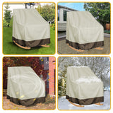 Kdkad Patio Benches Loveseat Covers, Heavy Duty Patio Deep Bench Loveseat Cover, Waterproof Outdoor Deep Sofa Cover, Lawn Patio Furniture Covers with Air Vent 39×32.7×27.6 in Black