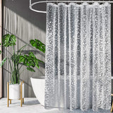 Kdkad Shower Curtain, 31.5×71 Inch Shower Curtain Liner, Waterproof Plastic Shower Liner, Cute Lightweight Shower Curtain for Bathroom 71×71 in White