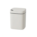 Darzheoy Bathroom Smart Touchless Trash Can 2.6 Gallon Automatic Motion Sensor Rubbish Can with Lid Electric Narrow Small Garbage Bin for Kitchen, Office, Living Room, Toilet, Bedroom White