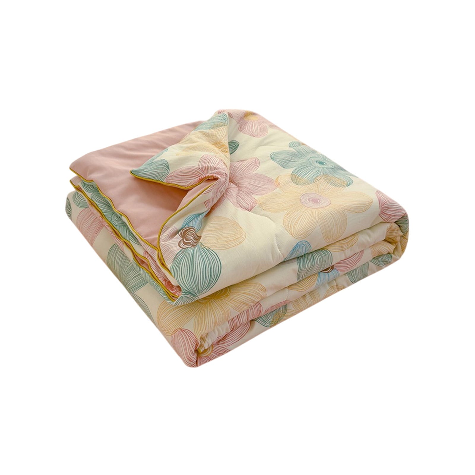 AYktou Reversible Patchwork Quilts Queen Size, 78.74x59.05in Lightweight Plaid Bedspreads Coverlets Quilt Bedding Blanket for All Seasons #I - Multicolor - 59*79"