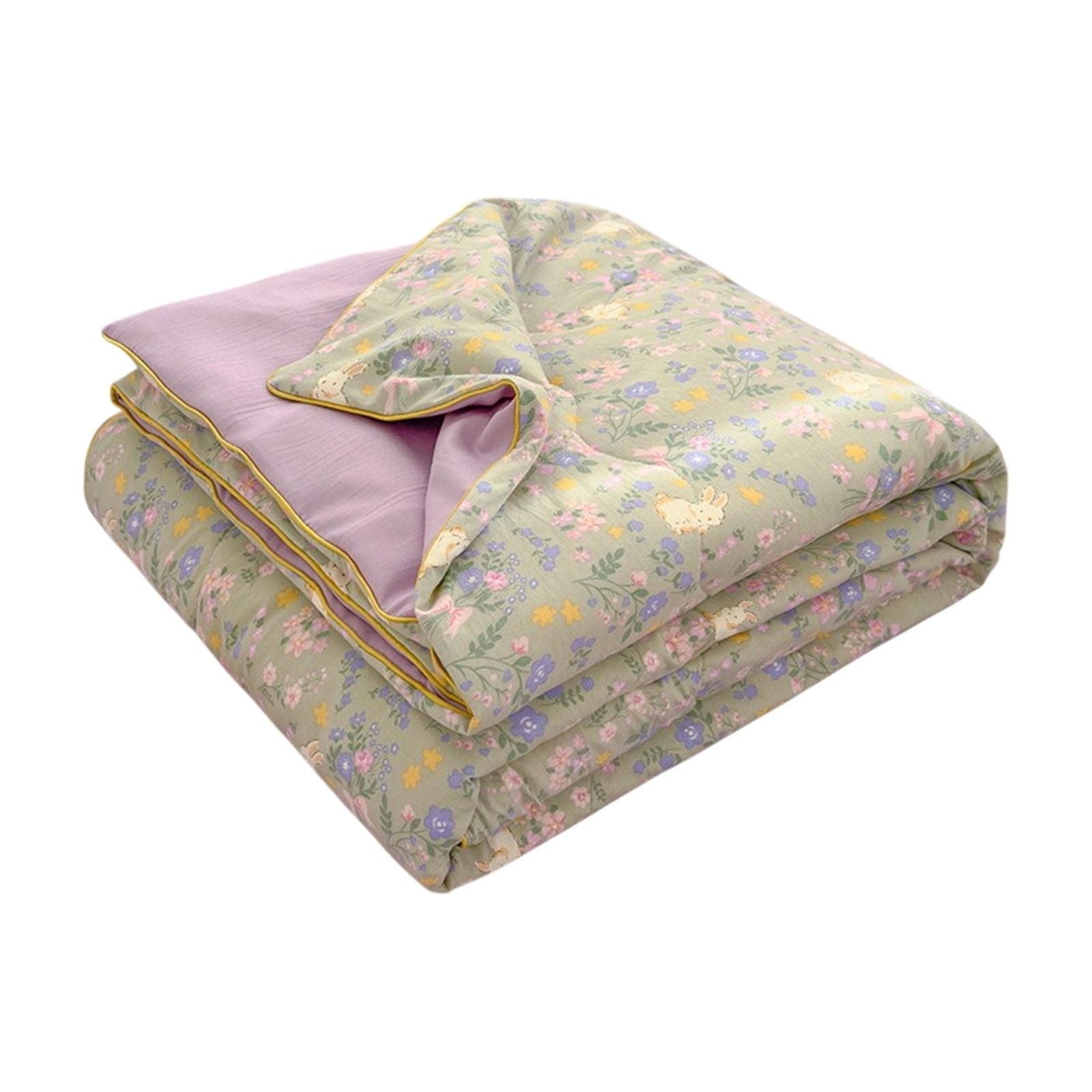 AYktou Reversible Patchwork Quilts Queen Size, 78.74x59.05in Lightweight Plaid Bedspreads Coverlets Quilt Bedding Blanket for All Seasons #M - Multicolor - 59*79"