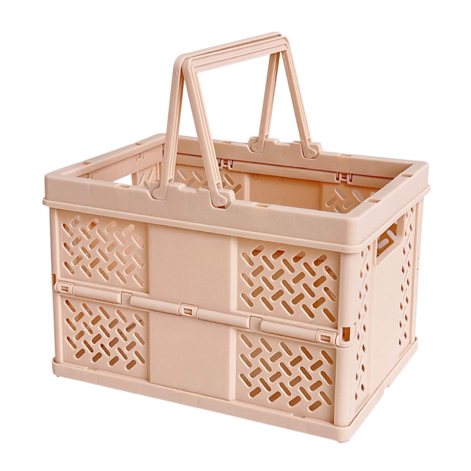 Darzheoy Large Picnic Basket, Collapsible Picnic Basket, Basket With Handle, Beach Picnic Basket, For Home, Kitchen, Camping, Picnic, Beach, Shopping Coffee